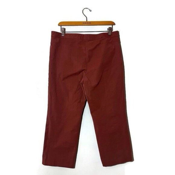 Theory Pants Women’s Size 10 Brown Cropped Wide Leg Culottes - Picture 2 of 11